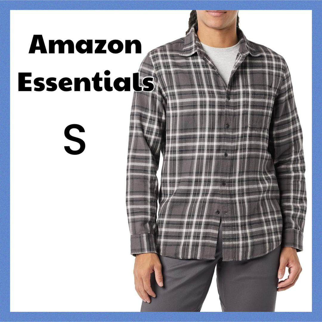 Amazon - フランネルシャツ チェックシャツ スリムフィット 長袖