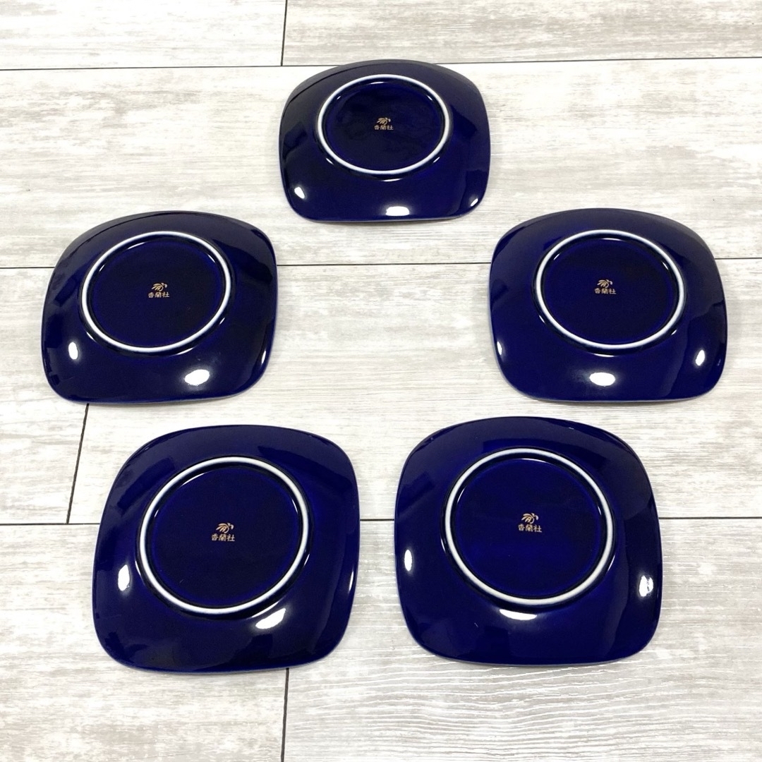 香蘭社 - 新品!香蘭社 瑠璃×菖蒲×金彩デザイン 小皿・銘々皿 皿 香蘭社 - 新品!香蘭社 瑠璃×菖蒲×金彩デザイン 小皿・銘々皿 皿