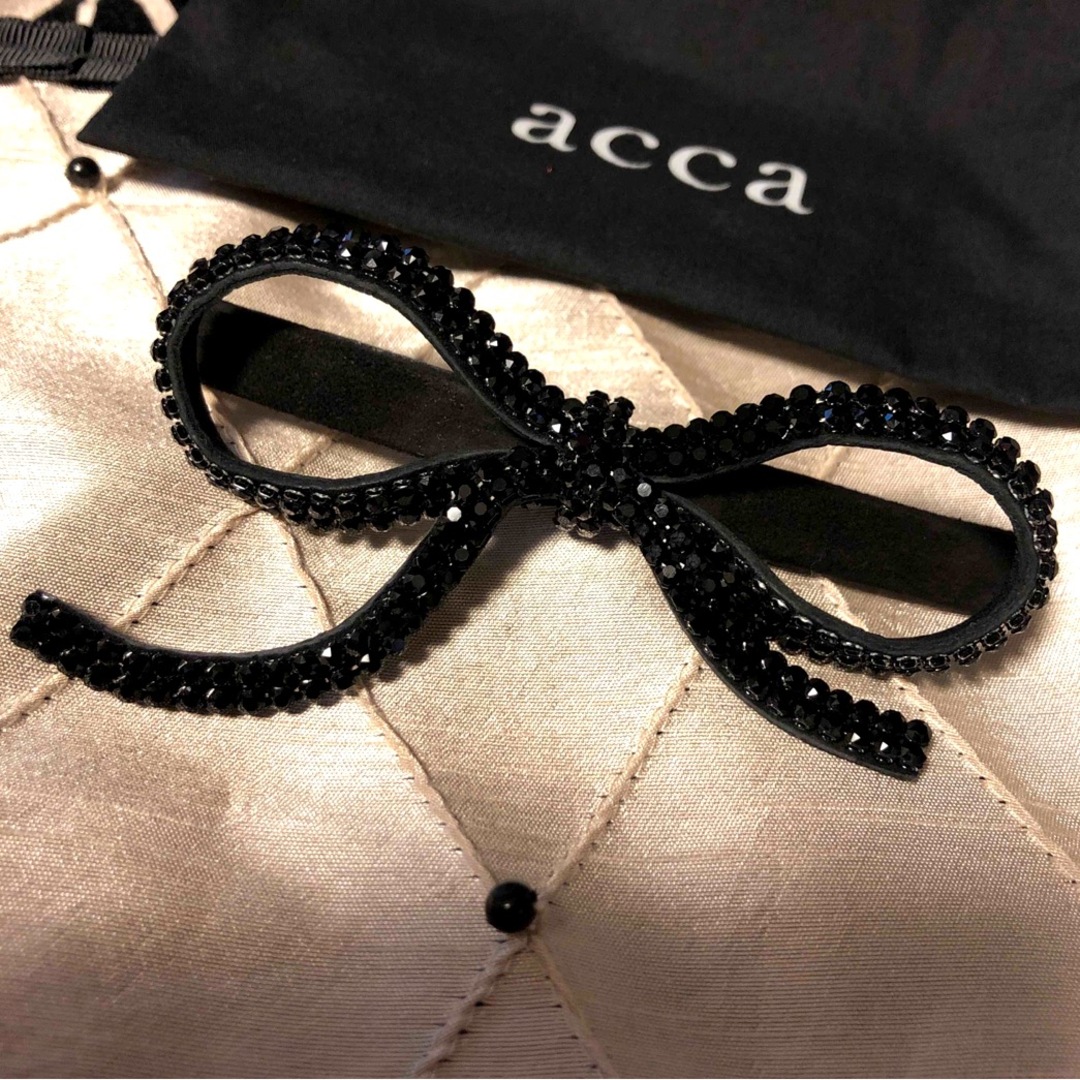accaアッカ 大人気♡オードリー♡黒リボンロングバレッタ accaアッカ 大人気♡オードリー♡黒リボンロングバレッタ