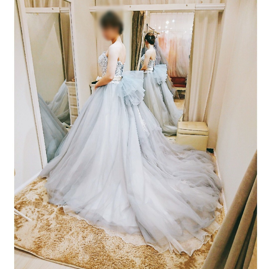 YNS ブルーグレー カラードレスの通販 by ごん's shop｜ラクマ
