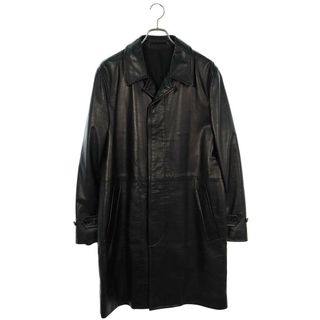 コムデギャルソンオムプリュス(COMME des GARCONS HOMME PLUS)のコムデギャルソンオムプリュス  PC-C005 AD2001オールレザーステンカラーコート メンズ L(ステンカラーコート)