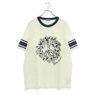 ディオール(Dior)のディオール  393J696F0849 刺繍デザインリンガーTシャツ メンズ XL(Tシャツ/カットソー(半袖/袖なし))