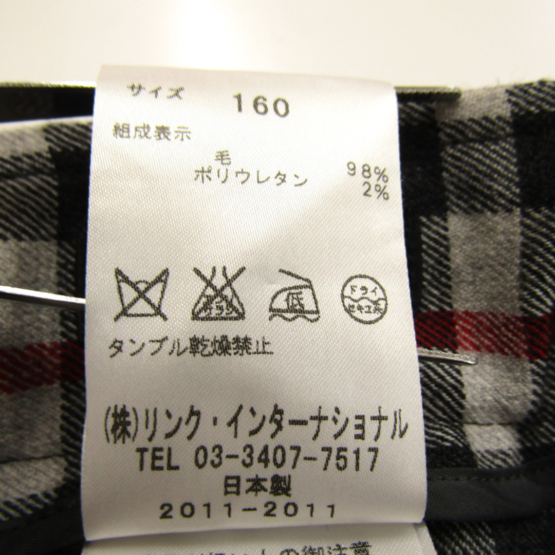 新品　theory petit 女の子　チェックプリーツスカート　日本製　150theorypetit