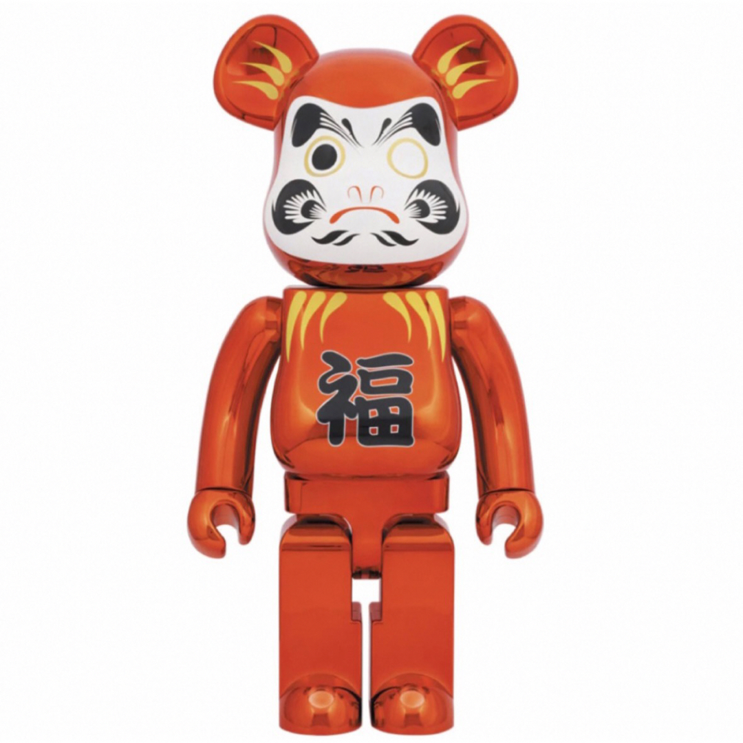 BE@RBRICK 達磨 赤メッキ 1000％BERBRICK