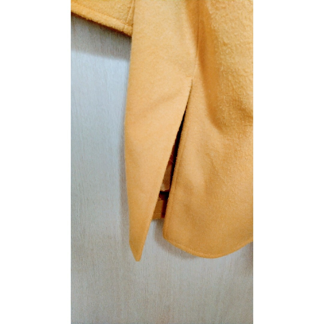 titivate(ティティベイト)のティティベイト★ゆったりノーカラーコート★マスタード★Ｍ～3Ｌ レディースのジャケット/アウター(ロングコート)の商品写真