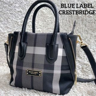 ブルーレーベルクレストブリッジ(BLUE LABEL CRESTBRIDGE)の美品✨️ブルーレーベルクレストブリッジ 2way ショルダーバッグ チェック(ショルダーバッグ)