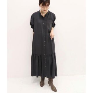 プラージュ(Plage)のplage hem gather シャツワンピース(ロングワンピース/マキシワンピース)