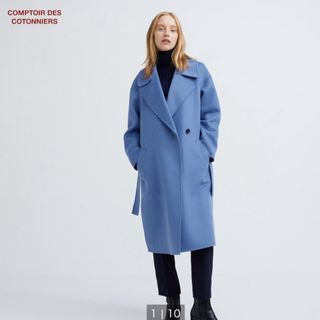 コントワーデコトニエ(Comptoir des cotonniers)のコントワーデコトニエ　ダブルフェイスコート　ブルー　M(その他)