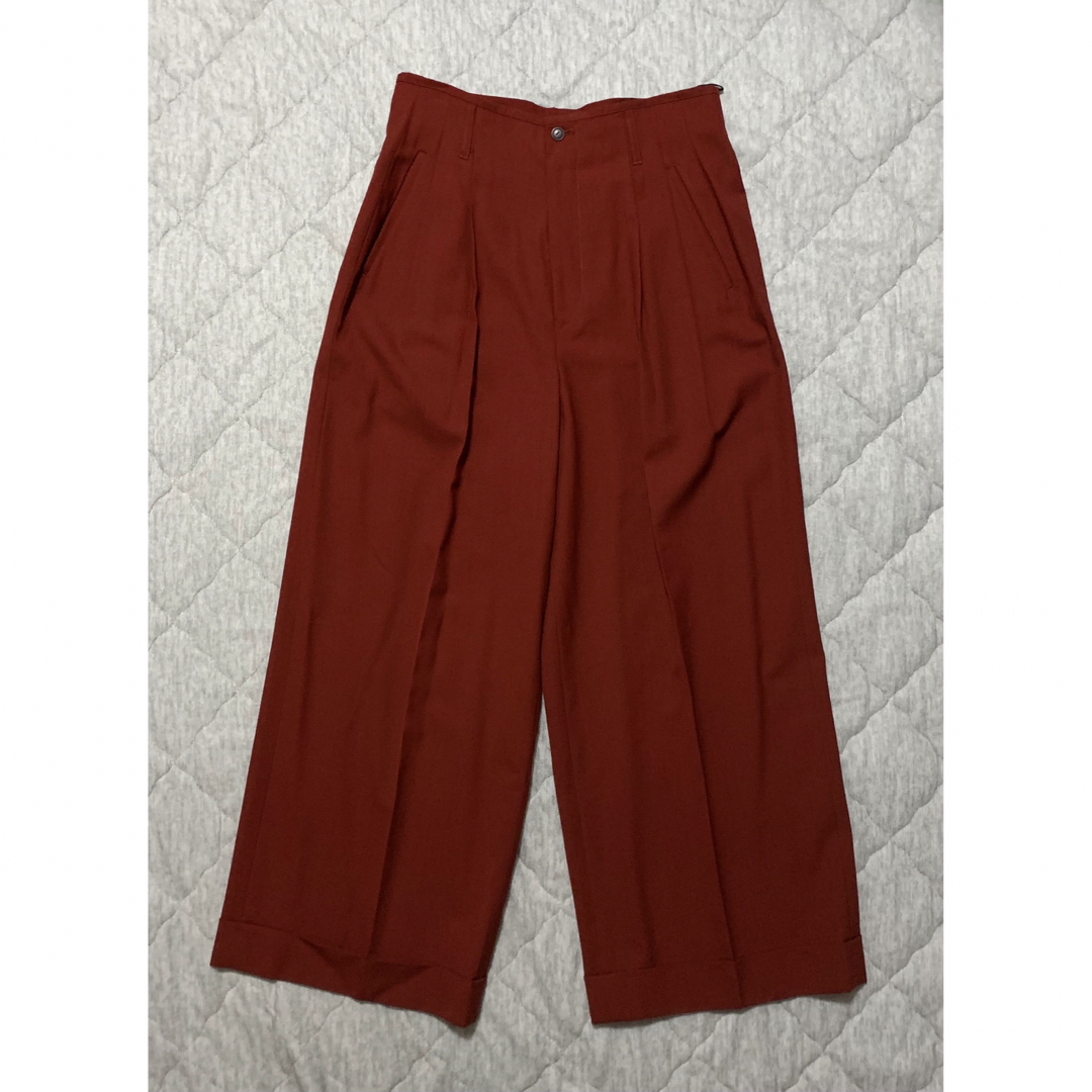 Jean-Paul GAULTIER(ジャンポールゴルチエ)のJean Paul GAULTIER FEMME red wide pants レディースのパンツ(バギーパンツ)の商品写真