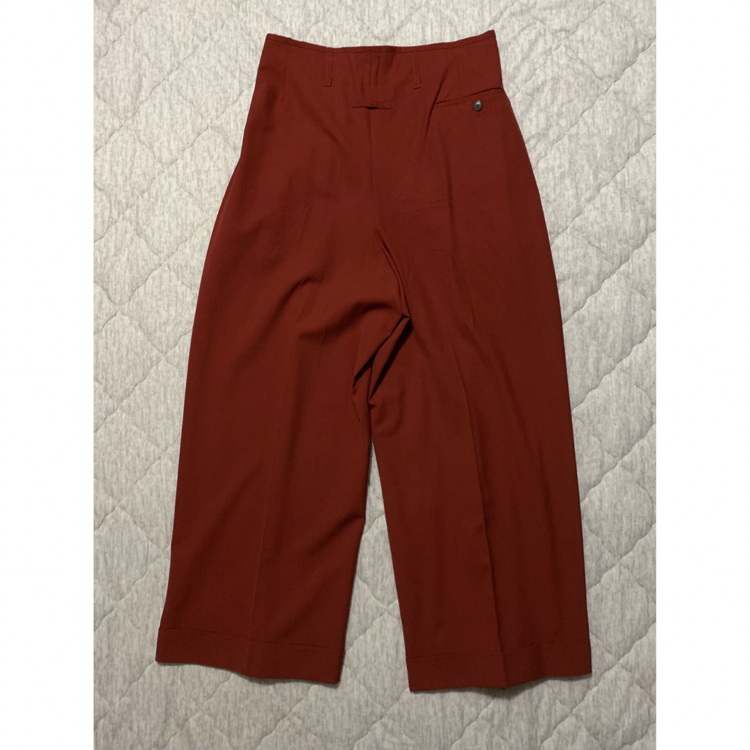 Jean-Paul GAULTIER(ジャンポールゴルチエ)のJean Paul GAULTIER FEMME red wide pants レディースのパンツ(バギーパンツ)の商品写真