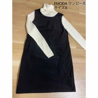 エモダ(EMODA)のEMODA ワンピース　黒　S(ミニワンピース)