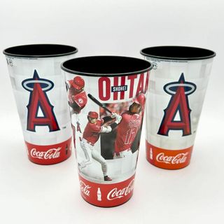 メジャーリーグベースボール(MLB)の大谷翔平 ドリンクカップ コップ 3つセット 球場限定 MLB スーベニアカップ(記念品/関連グッズ)