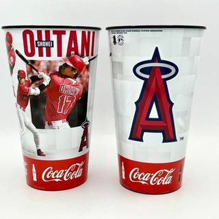 メジャーリーグベースボール(MLB)の大谷翔平 ドリンクカップ コップ ペア 2つ 球場限定 MLB スーベニアカップ(記念品/関連グッズ)