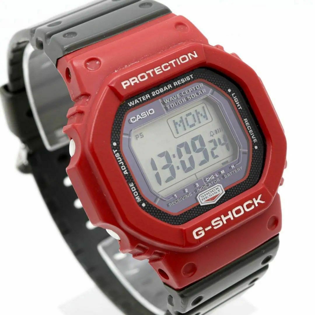 公式低価格 《美品》 G-SHOCK 腕時計 レッド 電波ソーラー メンズ