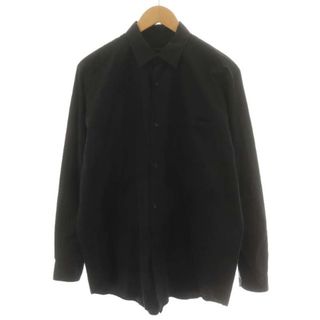 コモリ(COMOLI)のコモリ COMOLI 19SS コモリシャツ 長袖 コットン 2 M 黒(シャツ)