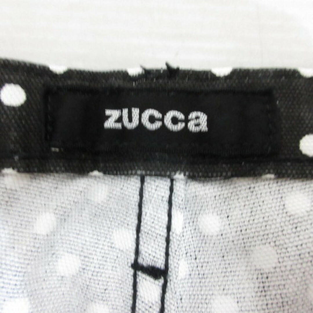 ZUCCa(ズッカ)のズッカ zucca ドット柄 クロップド パンツ S 黒 ブラック ボタンフライ レディースのパンツ(その他)の商品写真
