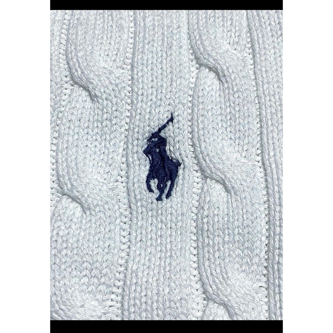 POLO RALPH LAUREN(ポロラルフローレン)の【人気カラー ホワイト】 ラルフローレン ケーブル ニット セーター  1692 レディースのトップス(ニット/セーター)の商品写真