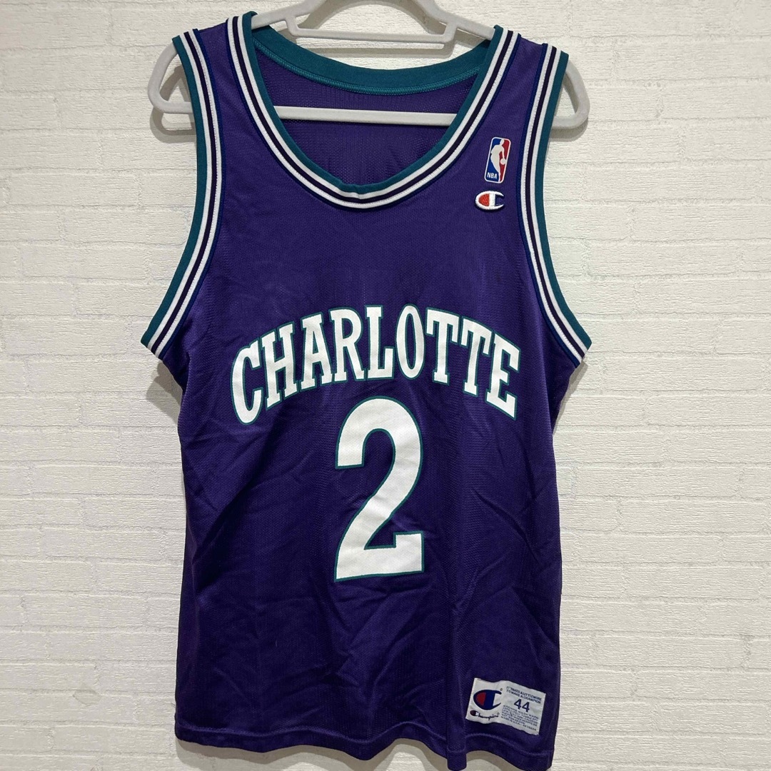 美品 NBA ラリー・ジョンソン シャーロット・ホーネッツ 美品 NBA ラリー・ジョンソン シャーロット・ホーネッツ