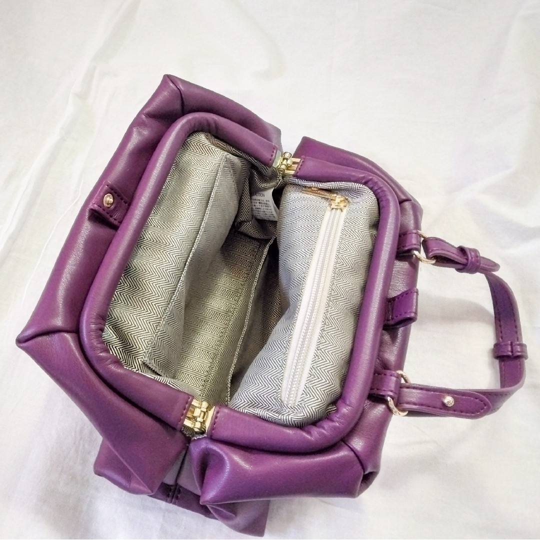 LAZY SUSAN(レイジースーザン)の【2022SS】LAZYSUSAN パープルカラー 2WAYバッグ レディースのバッグ(ショルダーバッグ)の商品写真