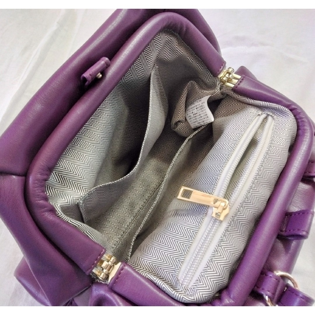 LAZY SUSAN(レイジースーザン)の【2022SS】LAZYSUSAN パープルカラー 2WAYバッグ レディースのバッグ(ショルダーバッグ)の商品写真