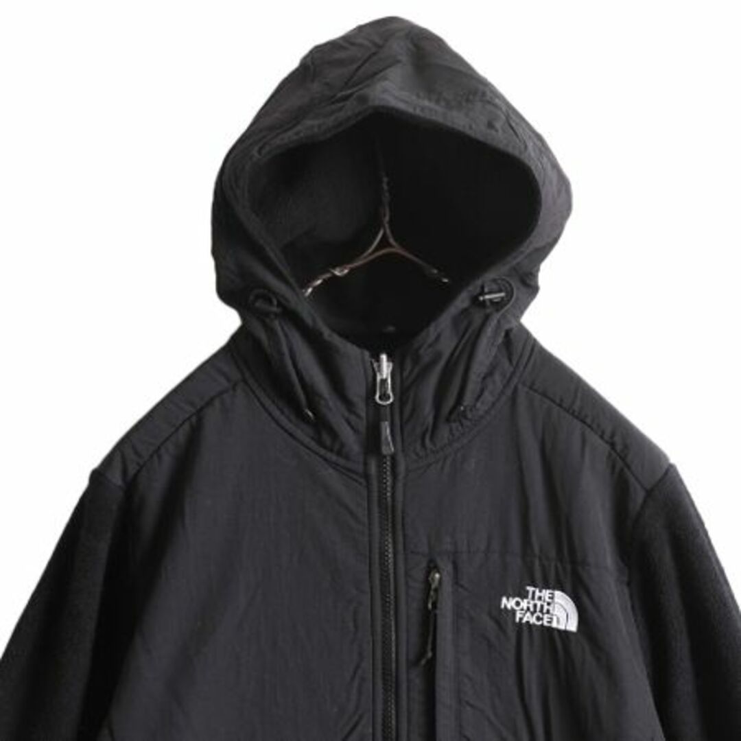 THE NORTH FACE(ザノースフェイス)のノースフェイス フード付き デナリ ジャケット レディース M The North Face フリース ブルゾン ジャンパー アウトドア パーカー ブラック レディースのジャケット/アウター(ブルゾン)の商品写真