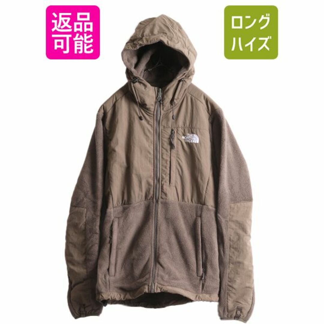 THE NORTH FACE(ザノースフェイス)のノースフェイス フード付き デナリ ジャケット レディース S / 古着 The North Face フリース ブルゾン パーカー ジャンパー 2トーン モカ レディースのジャケット/アウター(ブルゾン)の商品写真