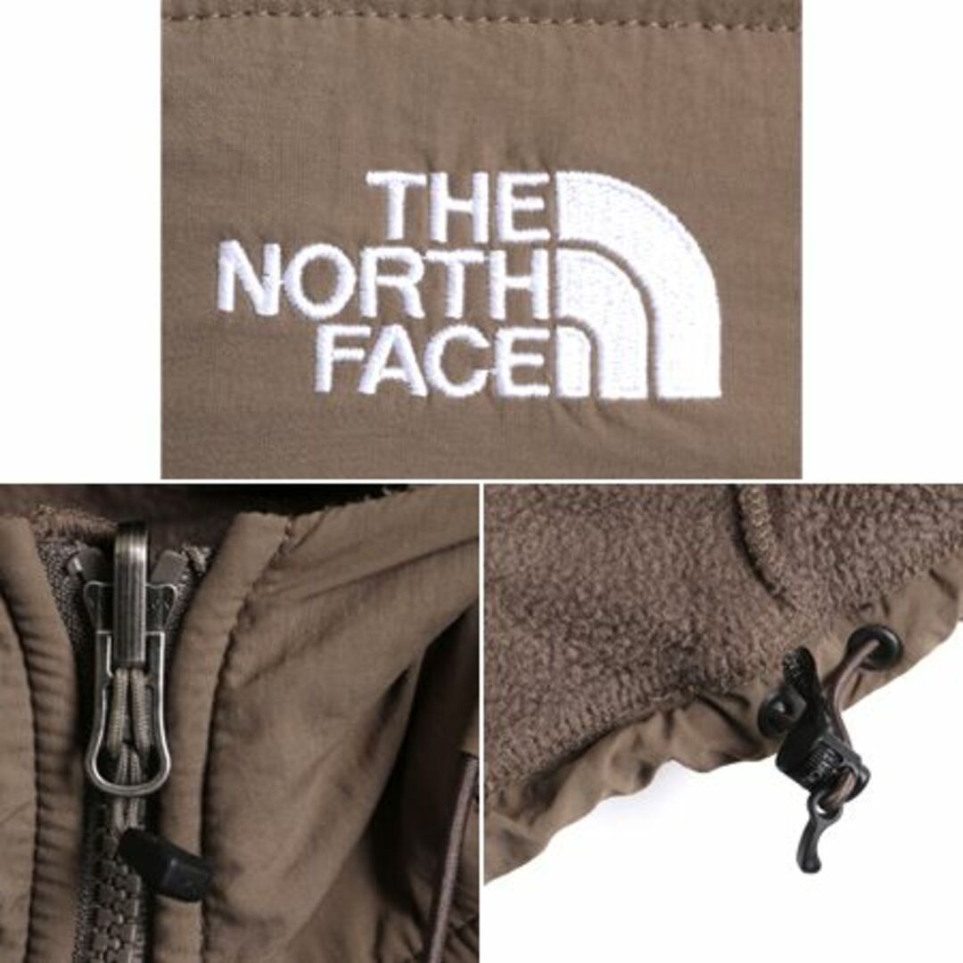 THE NORTH FACE(ザノースフェイス)のノースフェイス フード付き デナリ ジャケット レディース S / 古着 The North Face フリース ブルゾン パーカー ジャンパー 2トーン モカ レディースのジャケット/アウター(ブルゾン)の商品写真