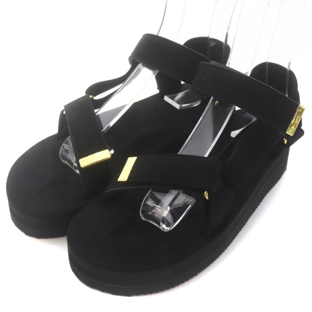 スイコック Strap Sandal スポーツサンダル フェイクスエード約4cm最大幅