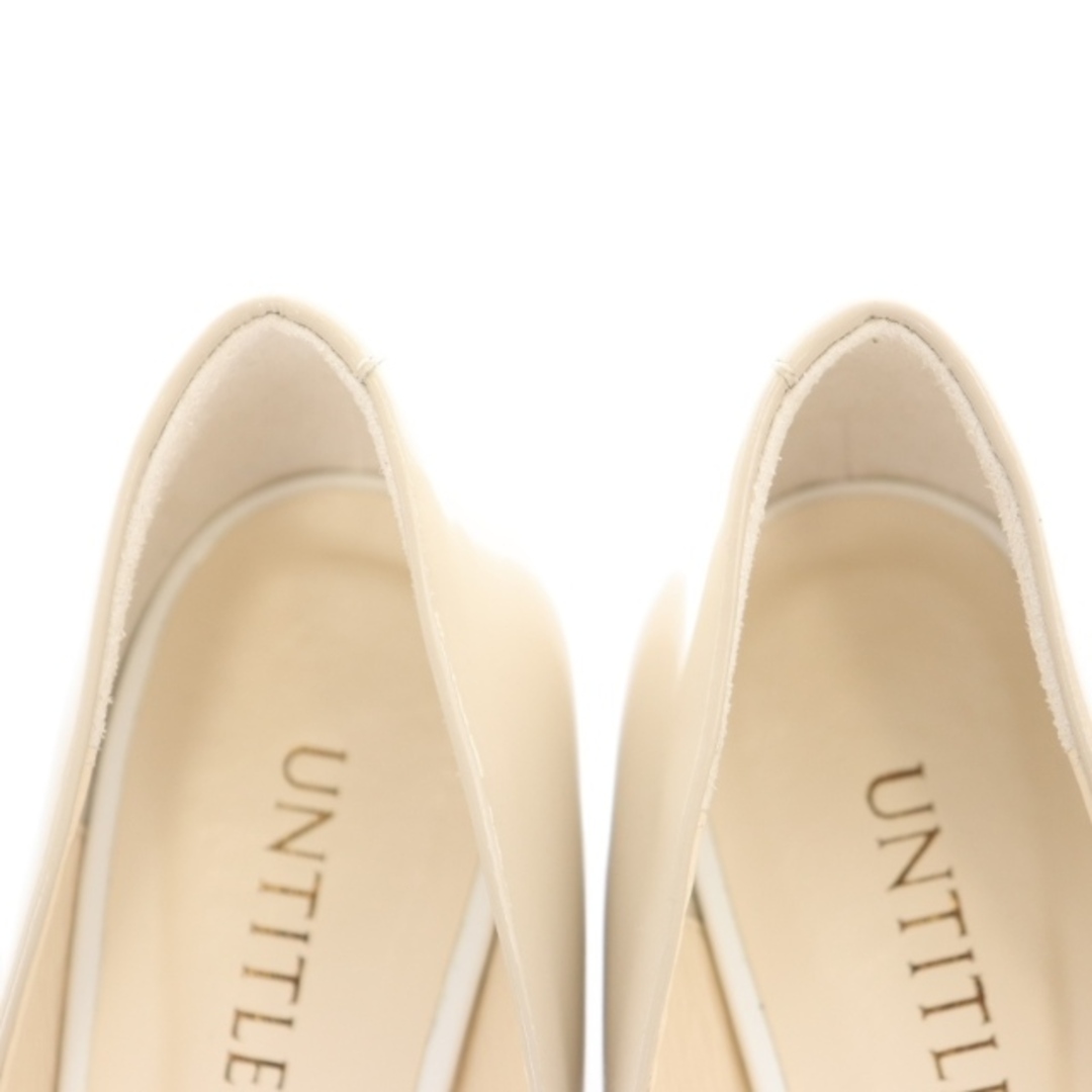 UNTITLED(アンタイトル)のアンタイトル アーモンドトゥパンプス ハイヒール エナメル 23.5cm レディースの靴/シューズ(ハイヒール/パンプス)の商品写真