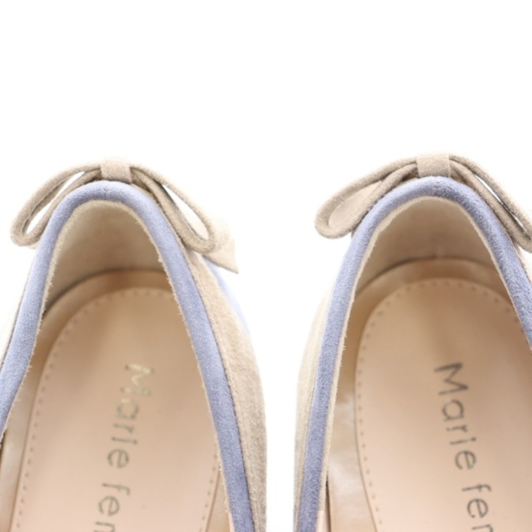 other(アザー)のマリーファム ロマンチックキャップトゥパンプス スエード ヒール リボン レディースの靴/シューズ(ハイヒール/パンプス)の商品写真