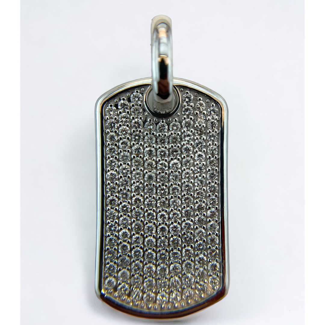 k18WG ドックタグ トップ ネックレス dogtag necklace k18WG ドックタグ トップ ネックレス dogtag necklace