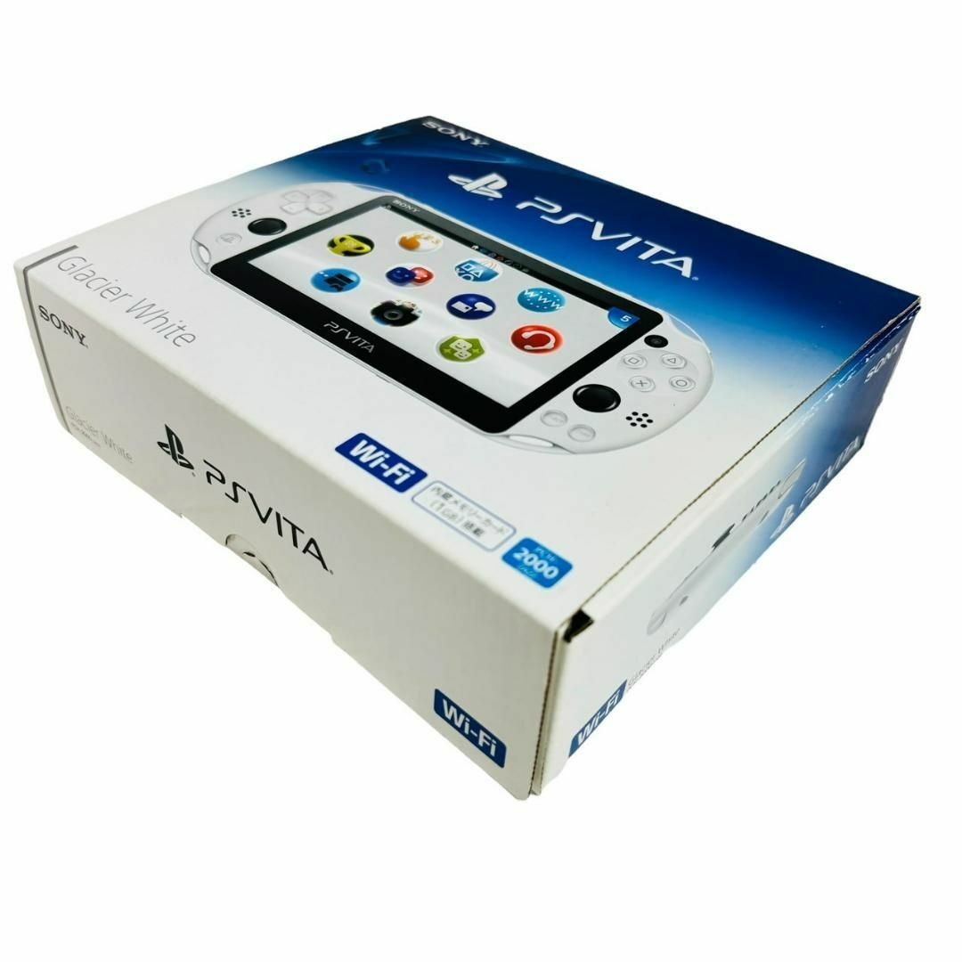 SONY(ソニー)の【ほぼ未使用】 PSVita PCH-2000 グレイシャー・ホワイト エンタメ/ホビーのゲームソフト/ゲーム機本体(家庭用ゲーム機本体)の商品写真