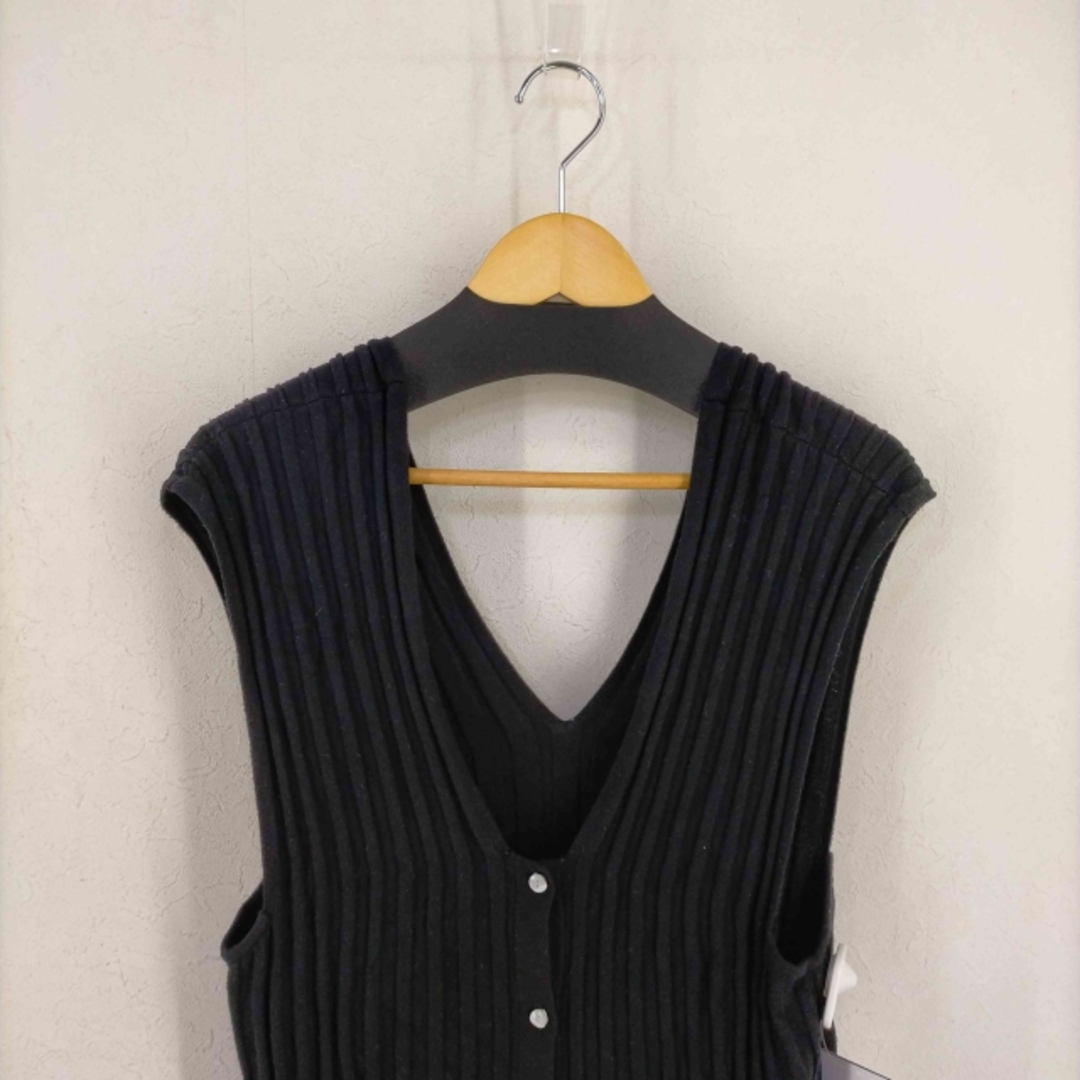 DRESSLAVE(ドレスレイブ)のDRESSLAVE(ドレスレイブ) wide rib layerd vest レディースのワンピース(その他)の商品写真