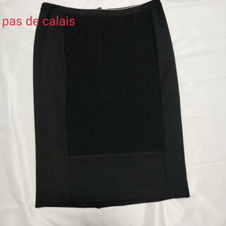 パドカレ(pas de calais)のpas de calais  パドカレ　スカート　ウール　日本製(ひざ丈スカート)