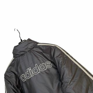 アディダス(adidas)のY2K アディダス adidas 中綿ジャケット リバーシブル グレー ベージュ(ブルゾン)