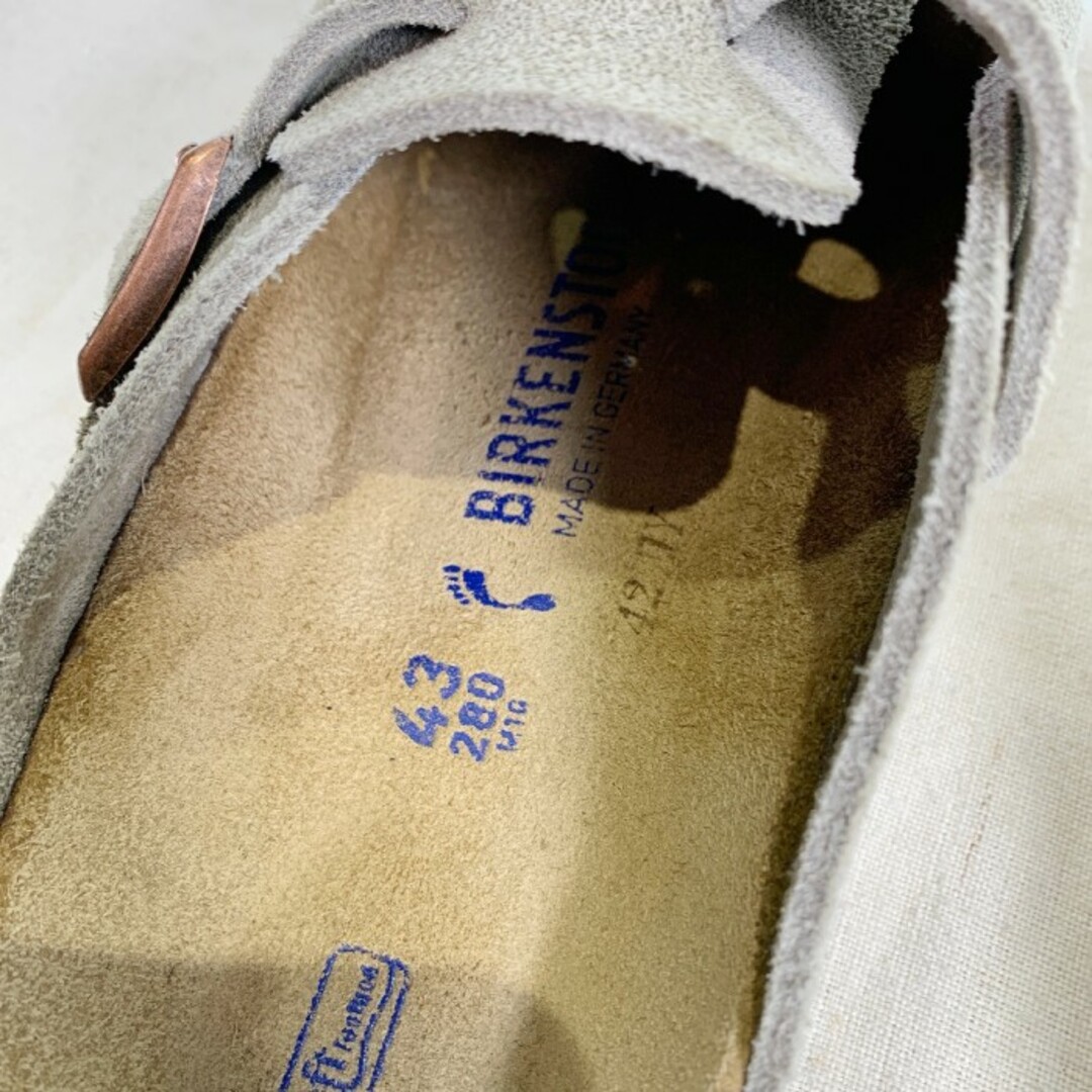 BIRKENSTOCK(ビルケンシュトック)のBIRKENSTOCK ビルケンシュトック Boston ボストン スウェードレザーサンダル トープ ドイツ製 Size 28cm メンズの靴/シューズ(その他)の商品写真
