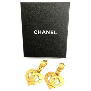 シャネル(CHANEL)の★CHANEL シャネル イヤリング ココマーク ハート 95P ヴィンテージオールド ゴールド(イヤリング)