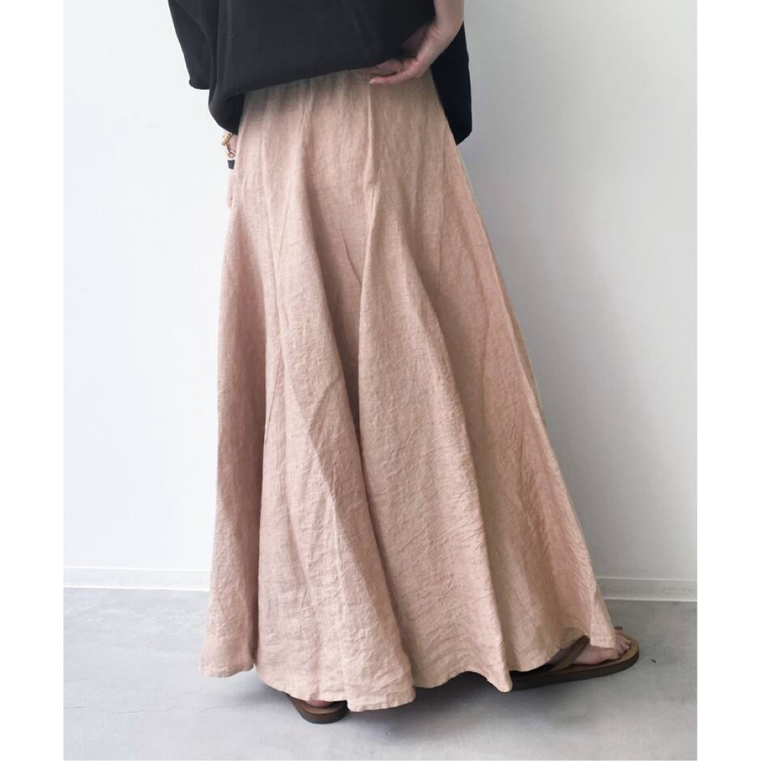 L'Appartement DEUXIEME CLASSE(アパルトモンドゥーズィエムクラス)のアパルトモンMaison De Vacances Flare Skirt ピンク レディースのスカート(ロングスカート)の商品写真