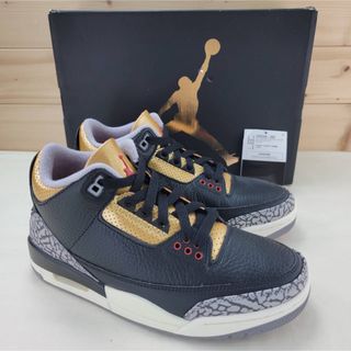 ジョーダン(Jordan Brand（NIKE）)のナイキ ウィメンズ エアジョーダン3 "ブラック/ゴールド" 24cm(スニーカー)