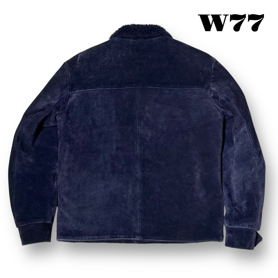 TENDERLOIN(テンダーロイン)のTENDERLOIN サドルスエードジャケット 紺 S メンズのジャケット/アウター(レザージャケット)の商品写真