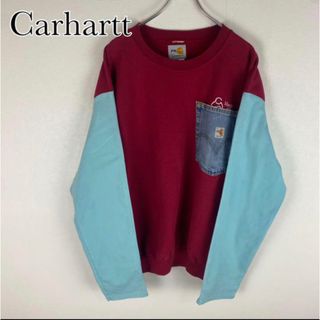 カーハート(carhartt)のCarhartt 90s カーハート ワンポイントロゴ リメイクトレーナー(スウェット)