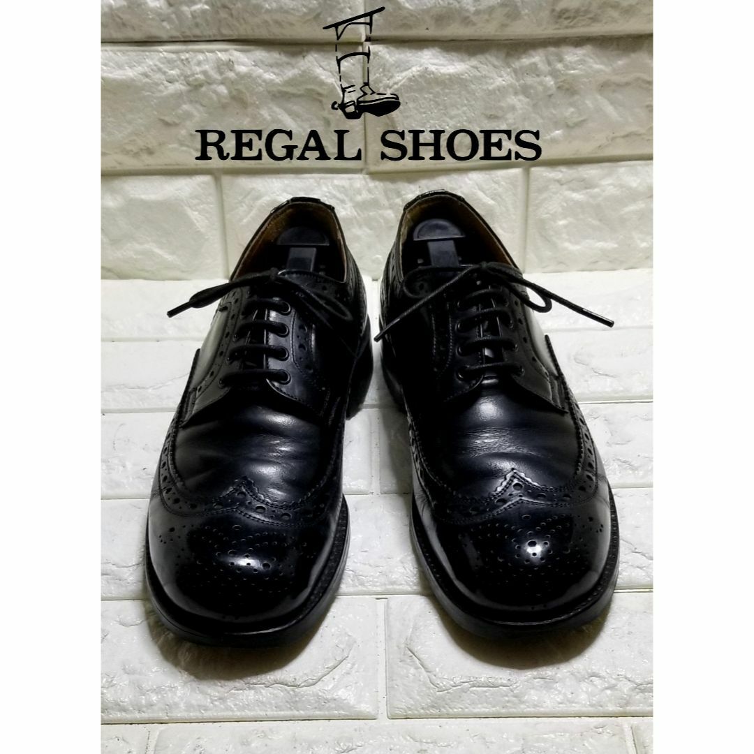 REGAL - 【REGAL】ウイングチップ 24.5cm ブラックの通販 by Dr.Feel