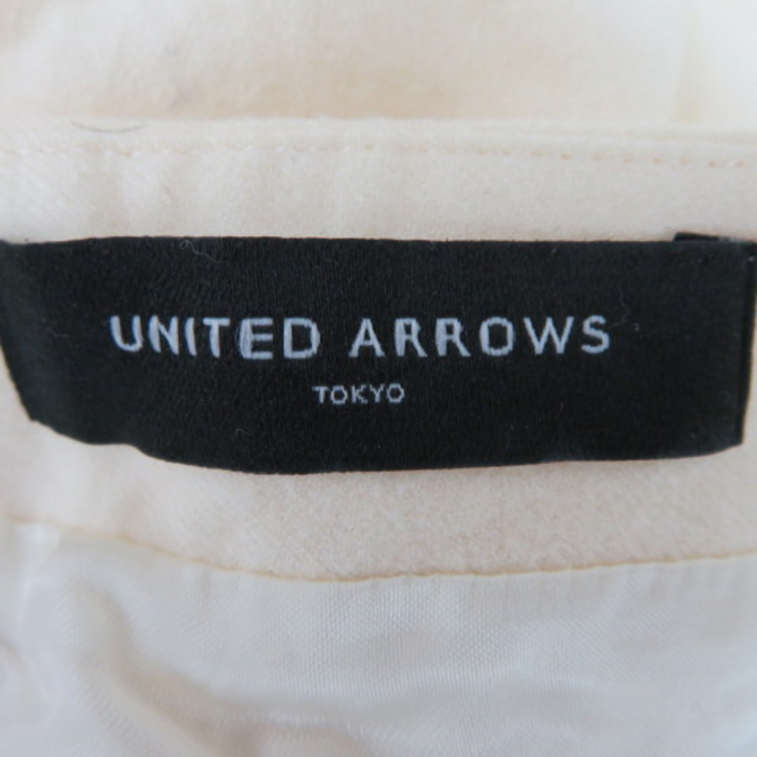 UNITED ARROWS(ユナイテッドアローズ)のユナイテッドアローズ タイトスカート ひざ丈 無地 ウール 38 アイボリー  レディースのスカート(ひざ丈スカート)の商品写真