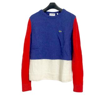 ラコステ(LACOSTE)の美品LACOSTE ラコステ　セーターニット　トリコロール　フランス製サイズ36(ニット/セーター)