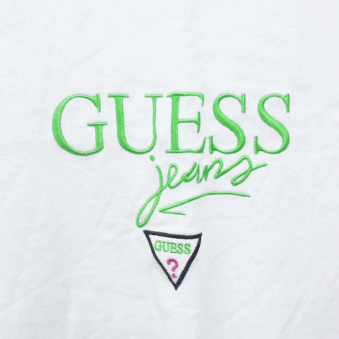 GUESS(ゲス)のゲス Tシャツ カットソー 半袖 クルーネック ロゴ刺繡 大きいサイズ 白 メンズのトップス(Tシャツ/カットソー(半袖/袖なし))の商品写真