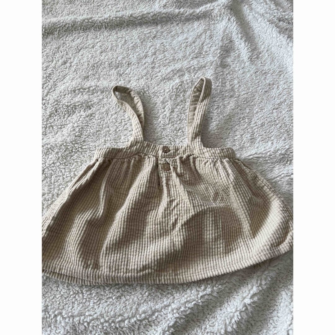 ZARA KIDS(ザラキッズ)の【美品】ZARA ジャンパースカート　12-18m キッズ/ベビー/マタニティのキッズ服女の子用(90cm~)(スカート)の商品写真