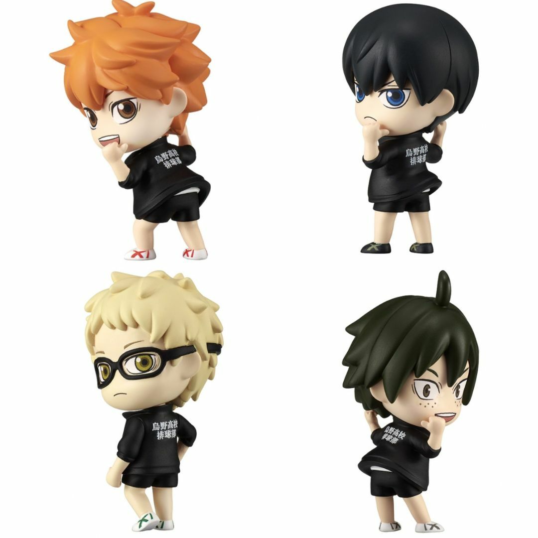 T-ARTS(タカラトミーアーツ)のこっちむいてFig. ハイキュー!! 全4種 ガチャ エンタメ/ホビーのおもちゃ/ぬいぐるみ(キャラクターグッズ)の商品写真