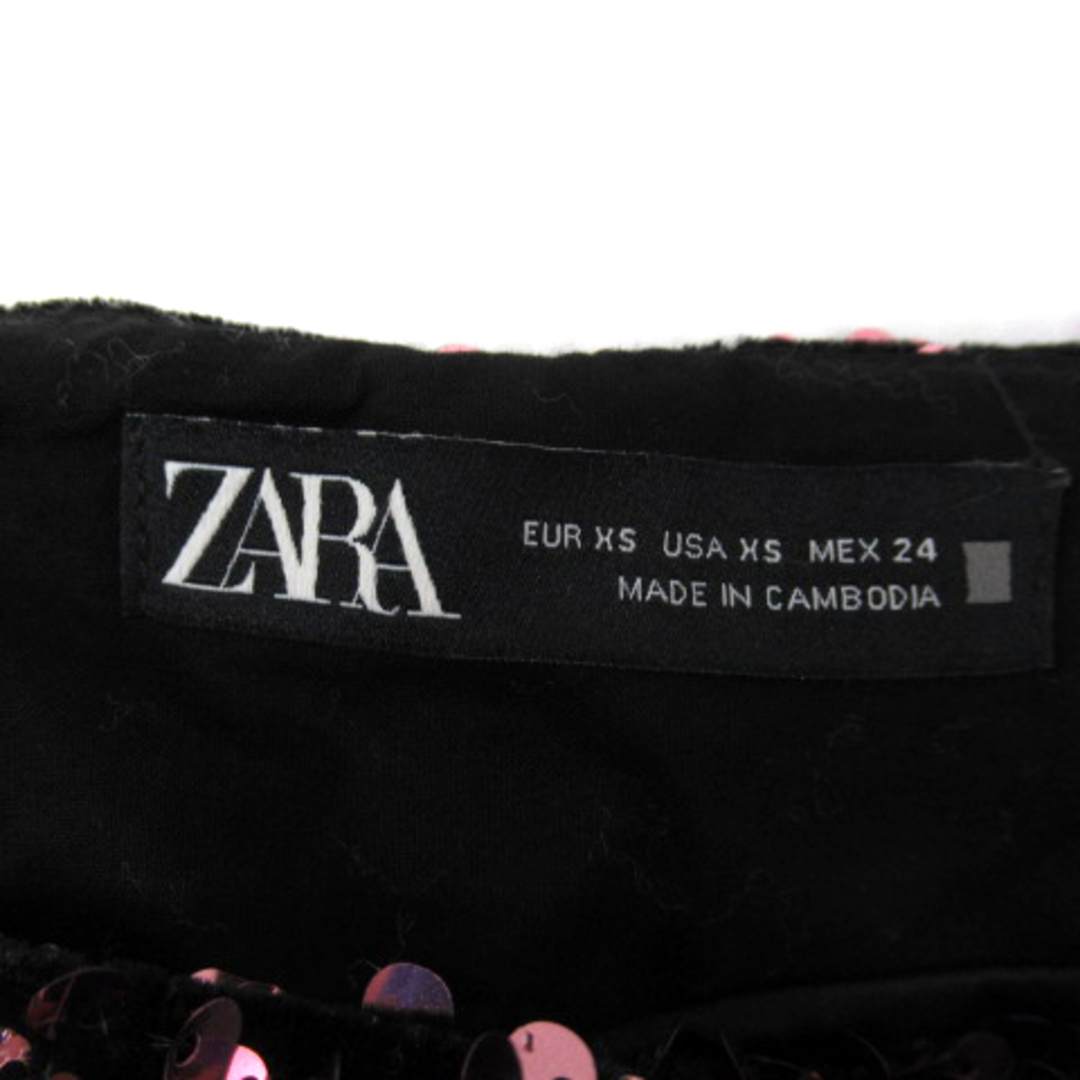 ZARA(ザラ)のザラ ZARA ショートパンツ 短パン スパンコール装飾 XS ピンク /SY レディースのパンツ(ショートパンツ)の商品写真