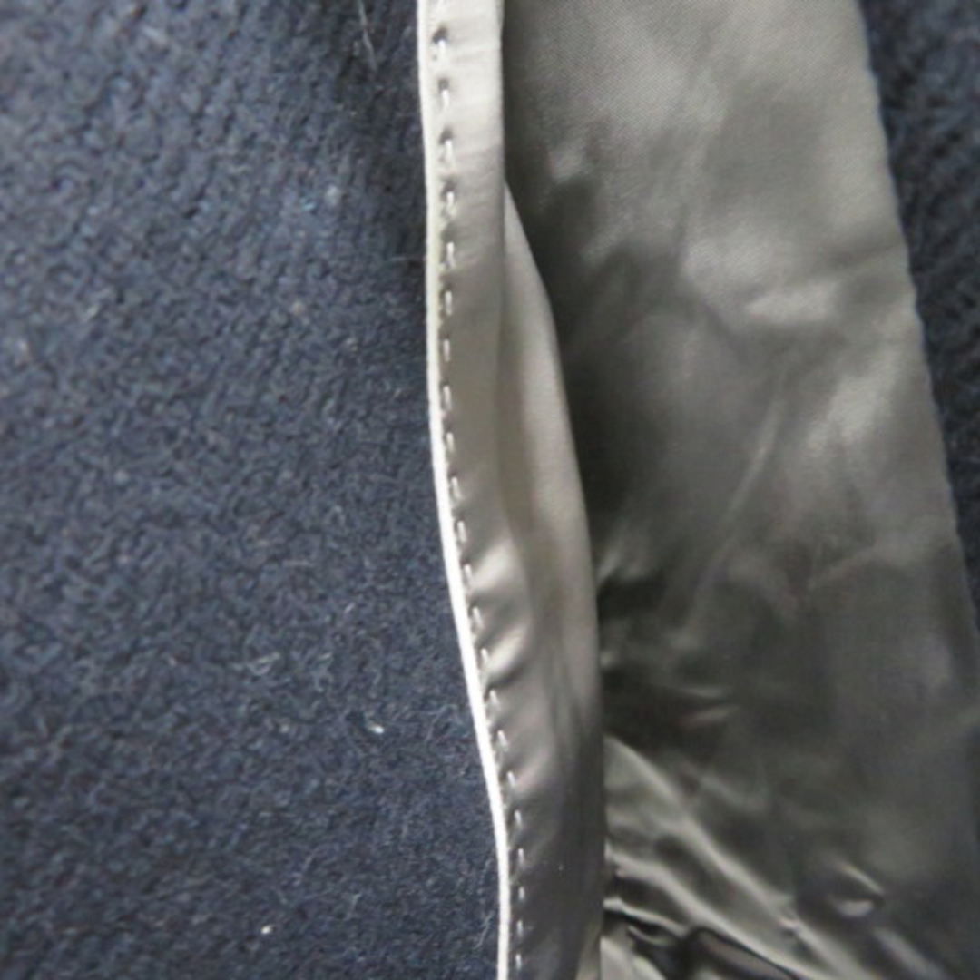 INED(イネド)のイネド INED Pコート ピーコート ロング丈 ダブルボタン ウール 9 紺 レディースのジャケット/アウター(ピーコート)の商品写真