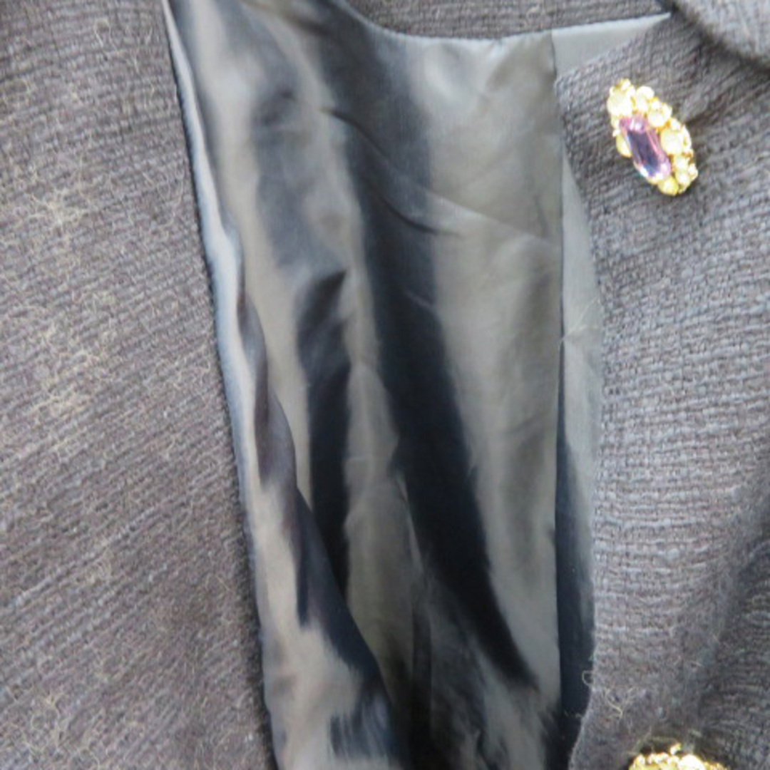 anatelier(アナトリエ)のアナトリエ ANATELIER ステンカラーコート ロング丈 無地 38 紺 レディースのジャケット/アウター(その他)の商品写真